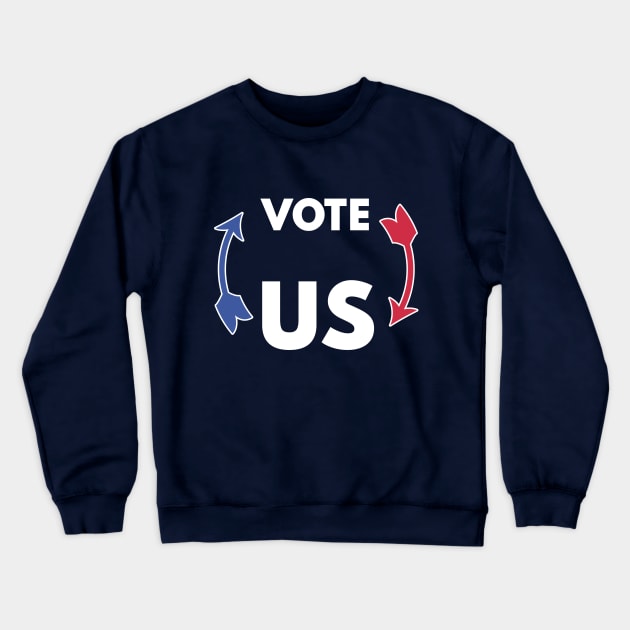 Vote US! Crewneck Sweatshirt by dblaiya
